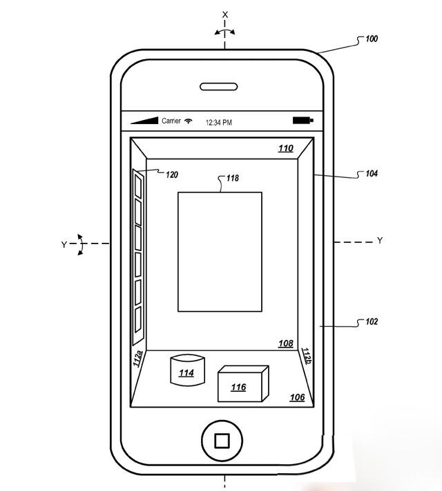 蘋(píng)果3D專(zhuān)利曝光：自動(dòng)顯示環(huán)境透視投影 